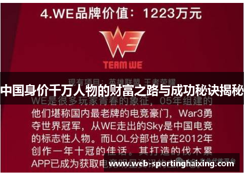 中国身价千万人物的财富之路与成功秘诀揭秘